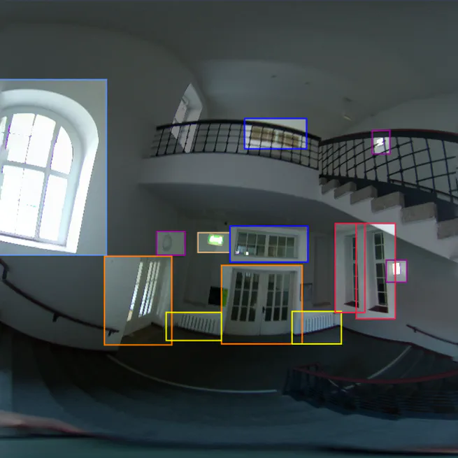 Equirectangular 360° Image Dataset for Detecting Reusable Construction Components